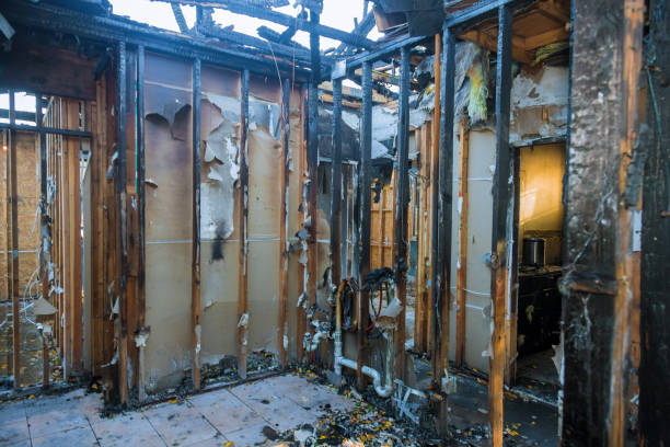 Professional Fire Damage Removal technician working in Reading, OH